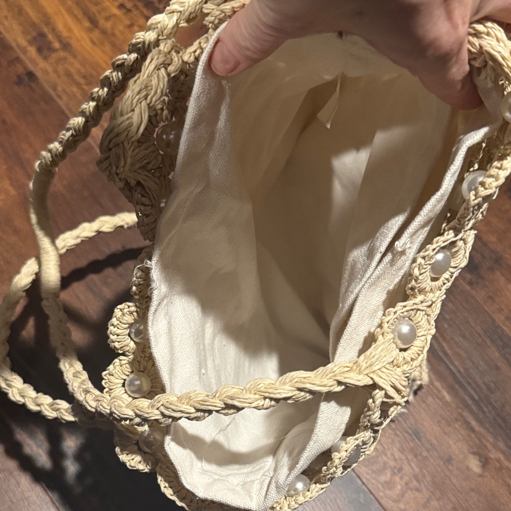 Haute Hippie Cream Crochet Shoulder Bag - Picture 3 of 4